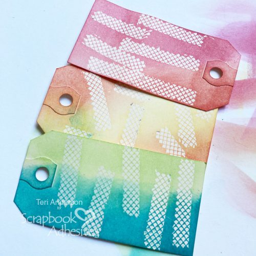 Happy Birthday Tag Card Tutorial by Teri Anderson for Scrapbook Adhesives by 3L