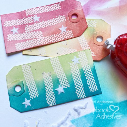 Happy Birthday Tag Card Tutorial by Teri Anderson for Scrapbook Adhesives by 3L
