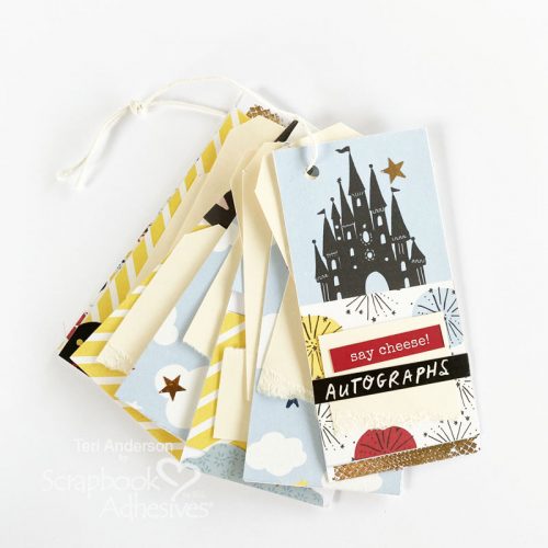 Amusement Park Autograph Book Tutorial by Teri Anderson for Scrapbook Adhesives by 3L