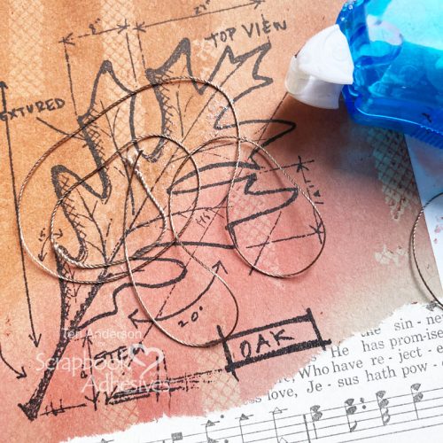 Thanks Leaf Card Tutorial by Teri Anderson for Scrapbook Adhesives by 3L