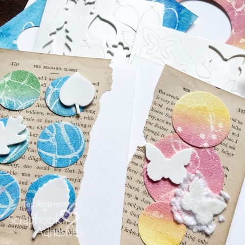 Watercolor Resist Technique for Cards by Teri Anderson for Scrapbook Adhesives by 3L