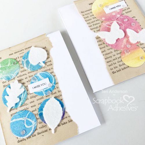 Watercolor Resist Technique for Cards by Teri Anderson for Scrapbook Adhesives by 3L