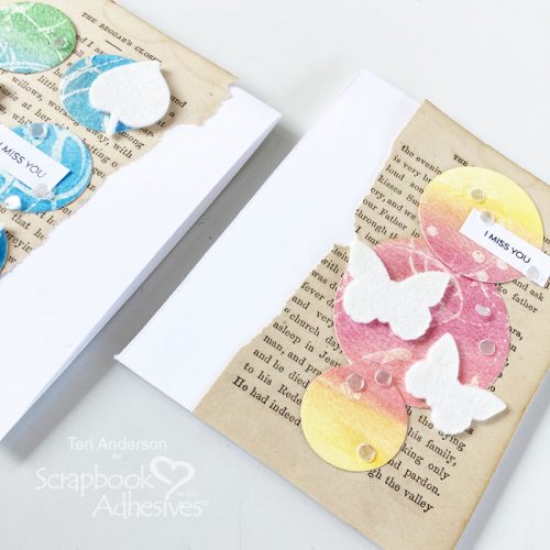 Watercolor Resist Technique for Cards by Teri Anderson for Scrapbook Adhesives by 3L 