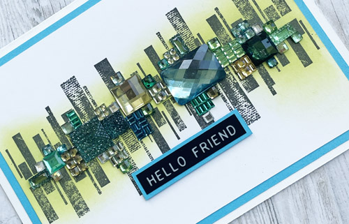 Jeweled Friend Card by Yvonne van de Grijp for Scrapbook Adhesives by 3L 