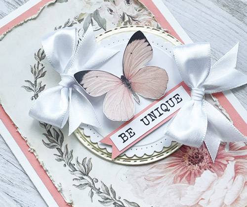 Vintage Butterfly Card by Yvonne van de Grijp for Scrapbook Adhesives by 3L