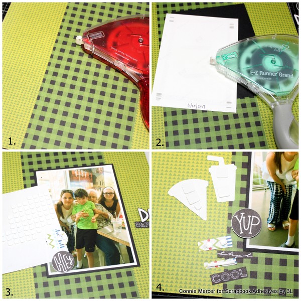 Hey Dude Scrapbook Page by Connie Mercer for Scrapbook Adhesives by 3L