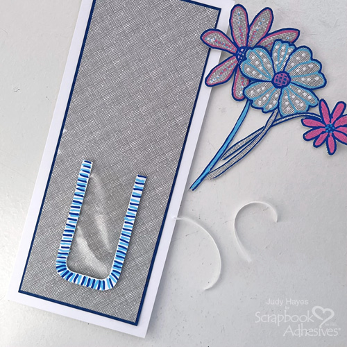 Mail Art Funky Flowers Card by Judy Hayes for Scrapbook Adhesives by 3L