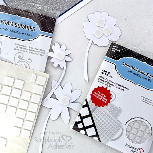 Mail Art Funky Flowers Card by Judy Hayes for Scrapbook Adhesives by 3L