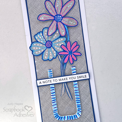 Mail Art Funky Flowers Card by Judy Hayes for Scrapbook Adhesives by 3L