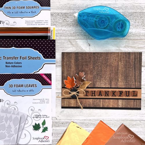 Thankful Card with Foil by Judy Hayes for Scrapbook Adhesives by 3L 