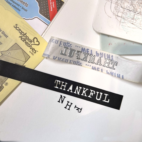 Thankful Card with Foil by Judy Hayes for Scrapbook Adhesives by 3L 