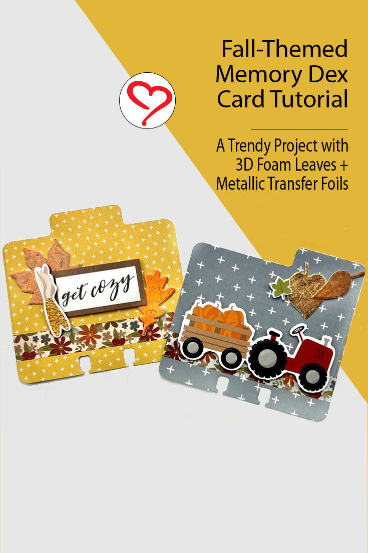 Fall Memory Dex Card Tutorial by Shannon Allor for Scrapbook Adhesives by 3L Pinterest