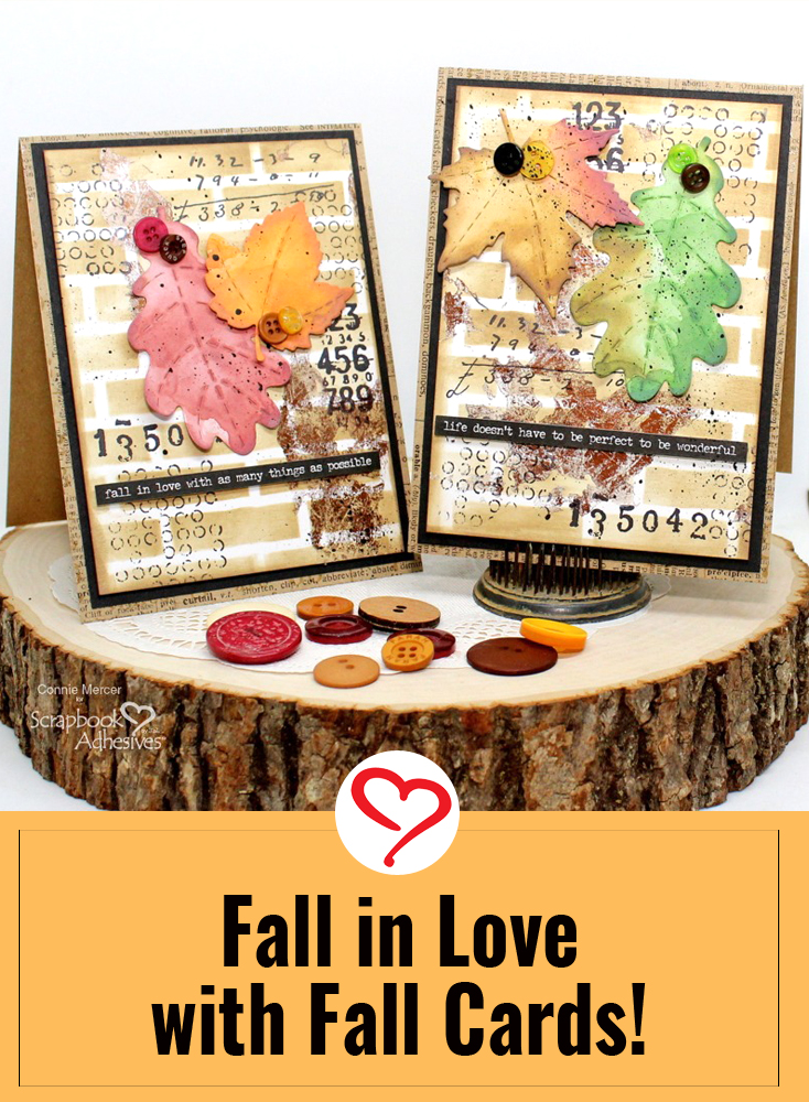 Fall in Love with Fall Cards by Connie Mercer for Scrapbook Adhesives by 3L Pinterest