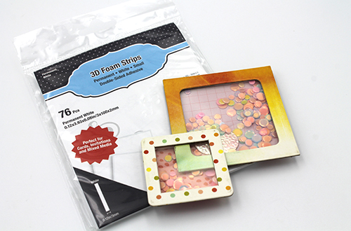 Easy Fall Shaker Card by Tracy McLennon for Scrapbook Adhesives by 3L