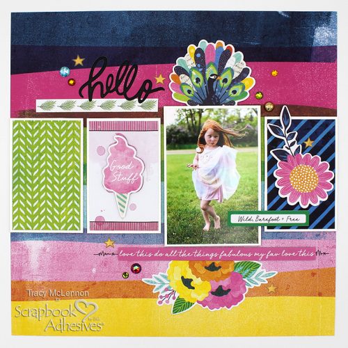 Easy Sweet Rush Layout by Tracy McLennon for Scrapbook Adhesives by 3L 