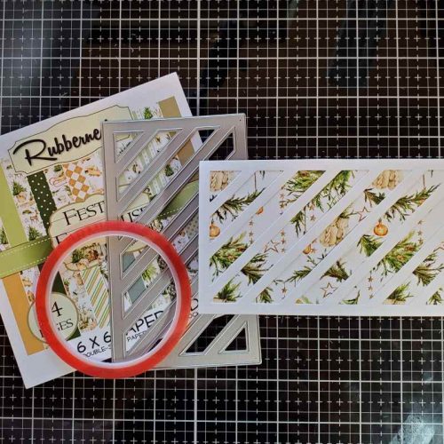 Slimline Foil Merry Christmas Card by Jamie Martin for Scrapbook Adhesives by 3L