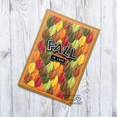 Textured Fall in Love Card by Yvonne van de Grjip for Scrapbook Adhesives by 3L 