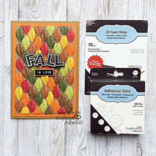 Textured Fall in Love Card by Yvonne van de Grjip for Scrapbook Adhesives by 3L