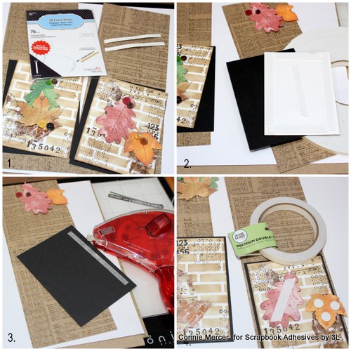 Fall in Love with Fall Cards by Connie Mercer for Scrapbook Adhesives by 3L