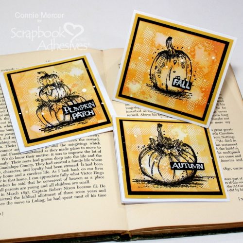 Pumpkin Square Card Set by Connie Mercer for Scrapbook Adhesives by 3L