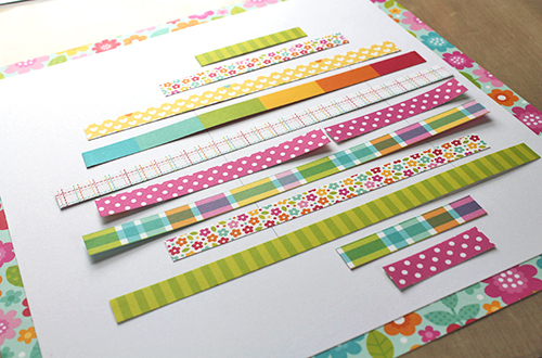 DIY Glitter Scalloped Border by Tracy McLennon for Scrapbook Adhesives by 3L 