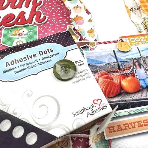 Farm Fresh Scrapbook Layout by Shannon Allor for Scrapbook Adhesives by 3L