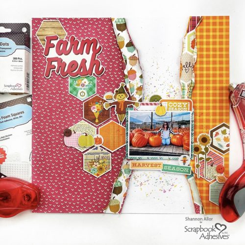 Farm Fresh Scrapbook Layout by Shannon Allor for Scrapbook Adhesives by 3L 