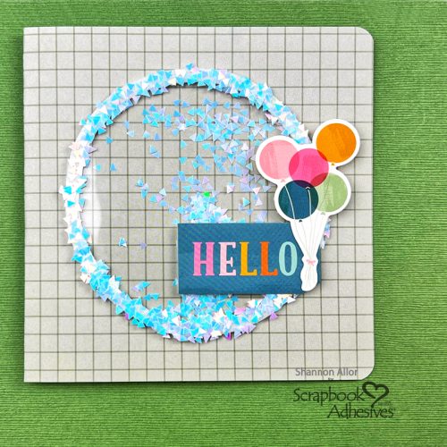 Glitter Shaker Card Tutorial by Shannon Allor for Scrapbook Adhesives by 3L