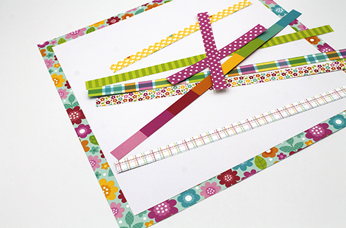 DIY Glitter Scalloped Border by Tracy McLennon for Scrapbook Adhesives by 3L 