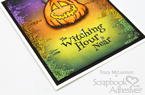 Creepy Glitter Halloween Card by Tracy McLennon for Scrapbook Adhesives by 3L 