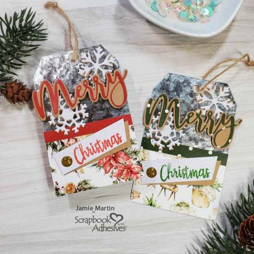 Metal Christmas Tags by Jamie Martin for Scrapbook Adhesives by 3L 