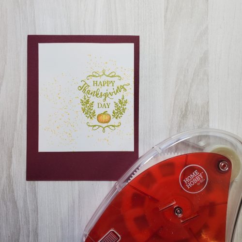 Dotted Happy Thanksgiving Card by Jamie Martin for Scrapbook Adhesives by 3L 