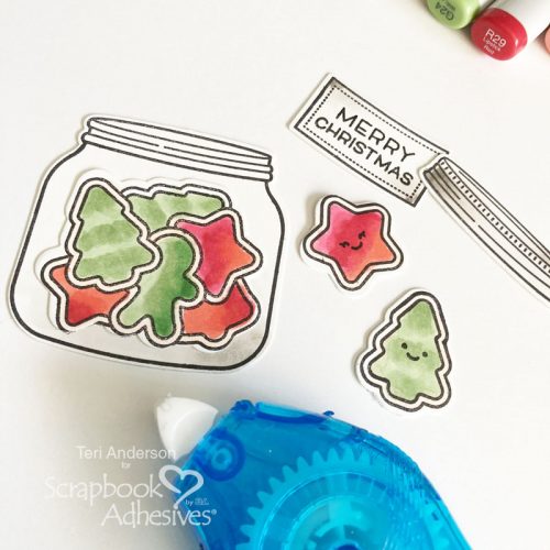 Cookie Jar Christmas Card by Teri Anderson for Scrapbook Adhesives by 3L