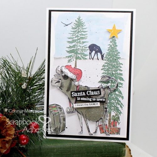 Santa at the Ranch Card by Connie Mercer for Scrapbook Adhesives by 3L