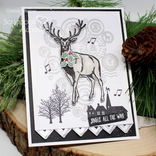 Jingle All The Way Christmas Card by Connie Mercer for Scrapbook Adhesives by 3L 