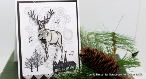 Jingle All The Way Christmas Card by Connie Mercer for Scrapbook Adhesives by 3L
