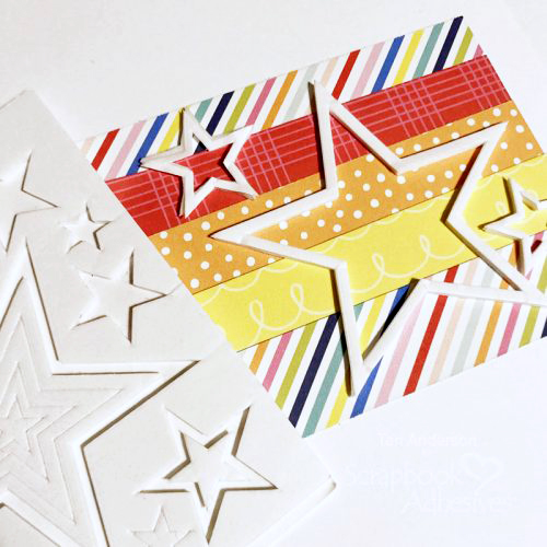 Happy Birthday Stars Card by Teri Anderson for Scrapbook Adhesives by 3L