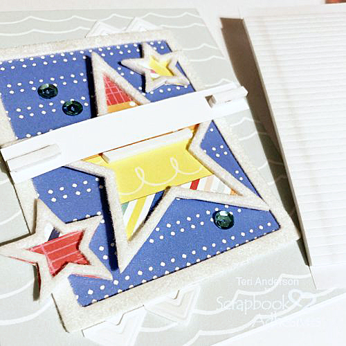 Happy Birthday Stars Card by Teri Anderson for Scrapbook Adhesives by 3L