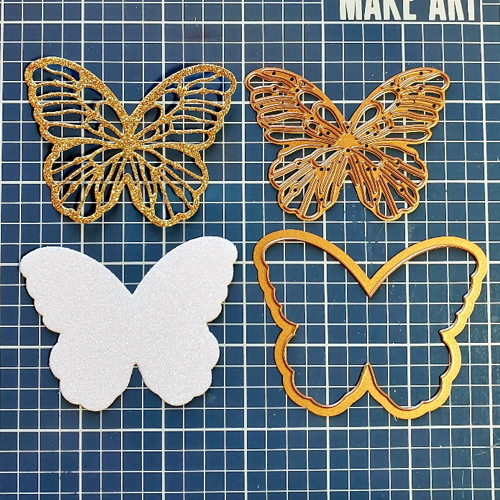 Layered Glitter Thank You Card by Jamie Martin for Scrapbook Adhesives by 3L
