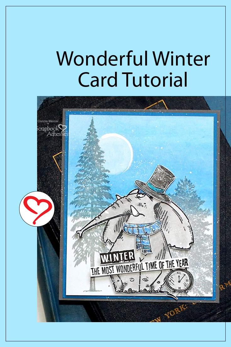 Wonderful Winter Card by Connie Mercer for Scrapbook Adhesives by 3L Pinterest 