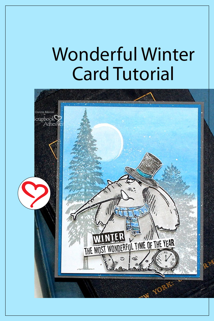 Wonderful Winter Card by Connie Mercer for Scrapbook Adhesives by 3L Pinterest