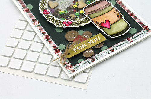 Holiday Coffee Shaker Card by Tracy McLennon for Scrapbook Adhesives by 3L 