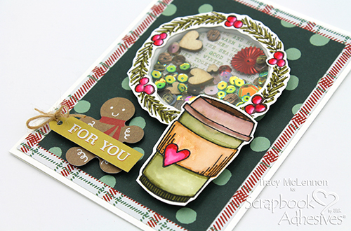 Holiday Coffee Shaker Card by Tracy McLennon for Scrapbook Adhesives by 3L 