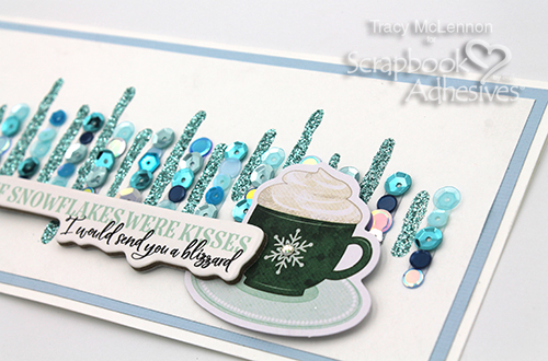 Wintery Slimline Card by Tracy McLennon for Scrapbook Adhesives by 3L 