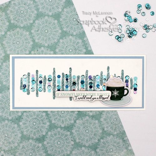 Wintery Slimline Card by Tracy McLennon for Scrapbook Adhesives by 3L 