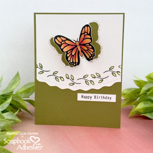 Dimensional Frame Birthday Card by Martha Lucia Gomez for Scrapbook Adhesives by 3L 