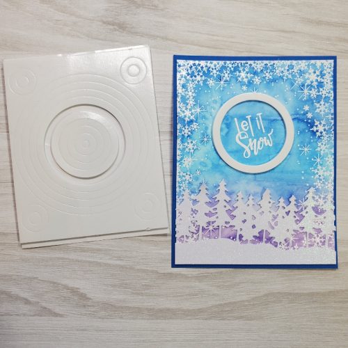 Watercolor Winter Shaker Card by Jamie Martin for Scrapbook Adhesives by 3L 