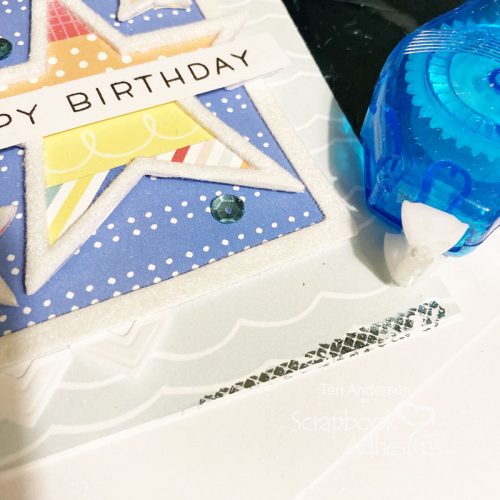 Happy Birthday Stars Card by Teri Anderson for Scrapbook Adhesives by 3L 