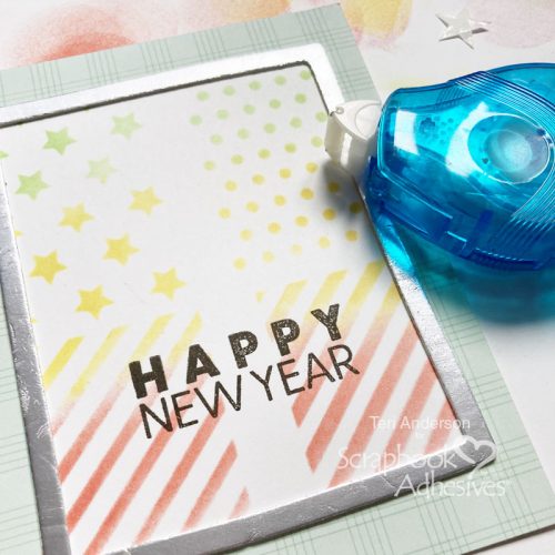 Happy New Year Frame Card by Teri Anderson for Scrapbook Adhesives by 3L 