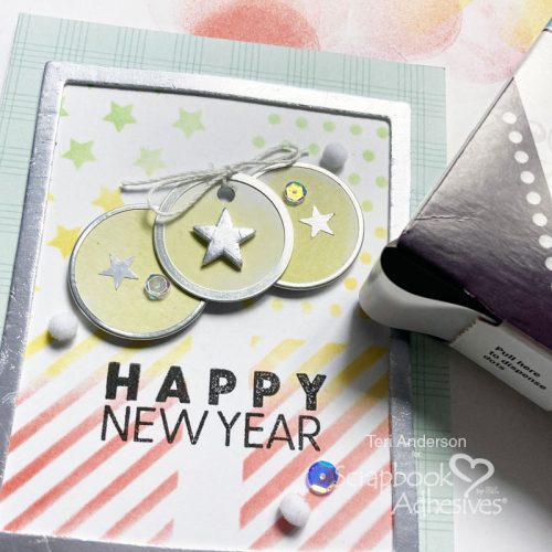 Happy New Year Frame Card by Teri Anderson for Scrapbook Adhesives by 3L 